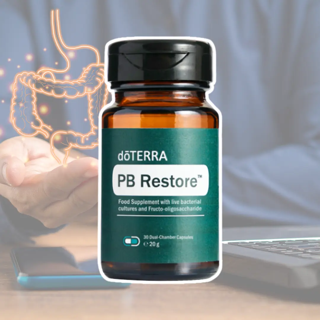 dōTERRA par avec Deborah Haouzi pour renforcer son microbiote avec PB Restore