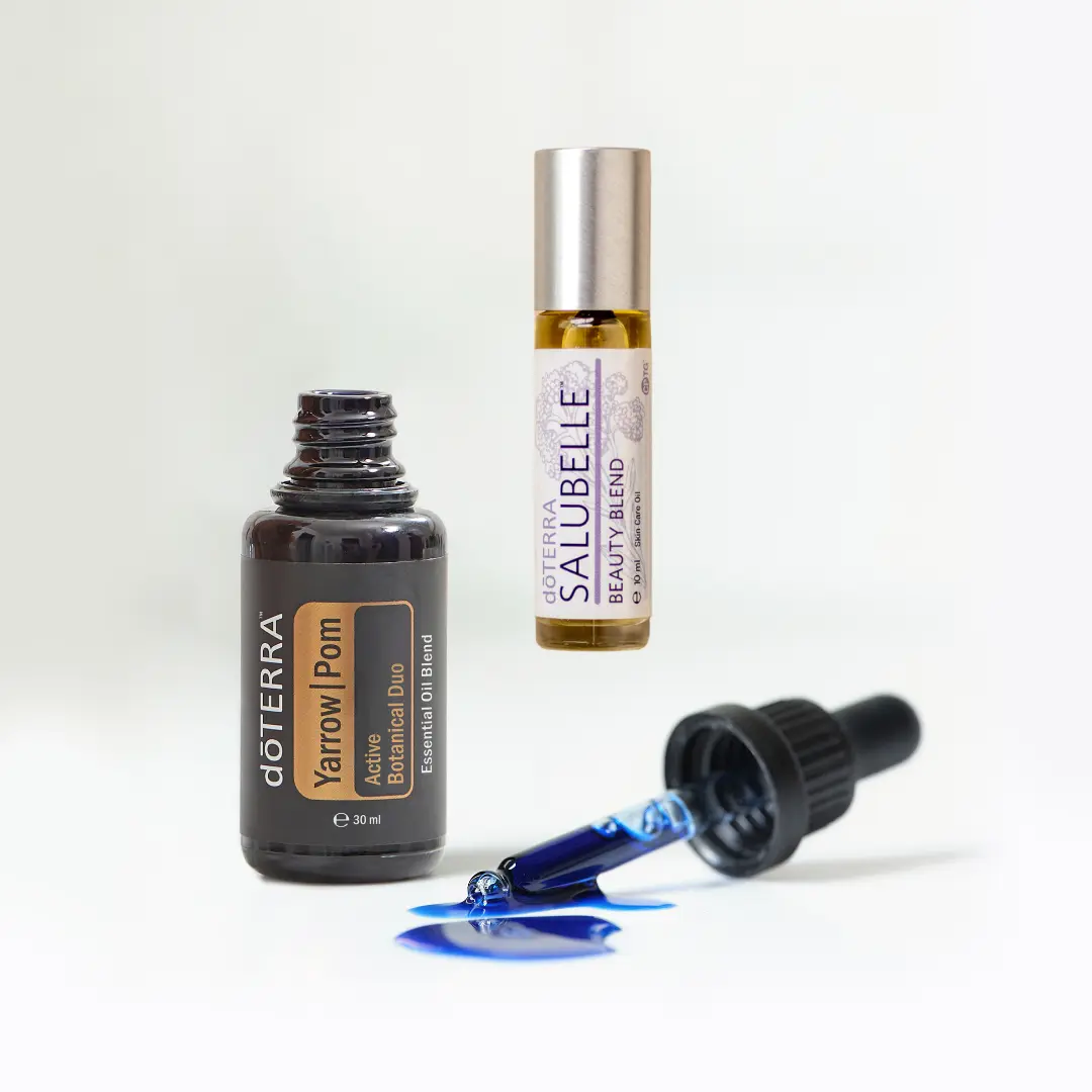 Routine skin care avec le Yarrow Pom et Salubelle de dōTERRA 